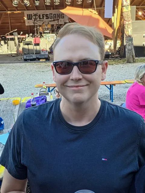 Stephan Klotz bei einem Konzert in Allmansweier.
